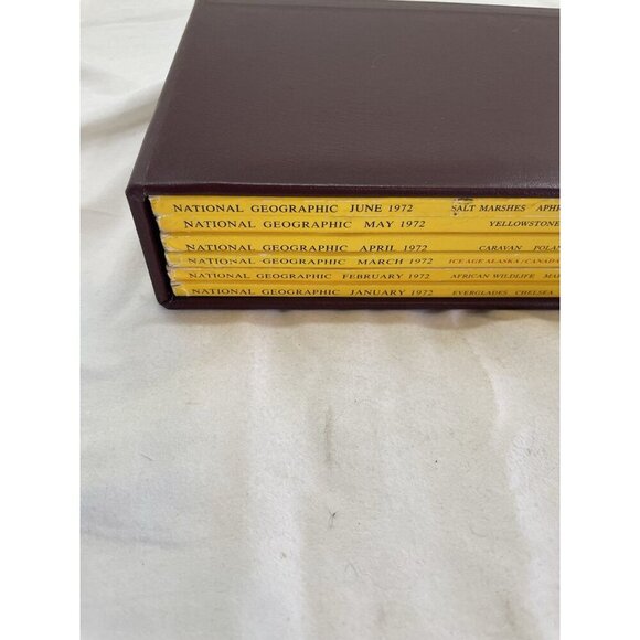 Nat Geo Jan–Jun 1972 Slipcover Lot | Science, Adventure, Earth Series - Picture 2 of 16